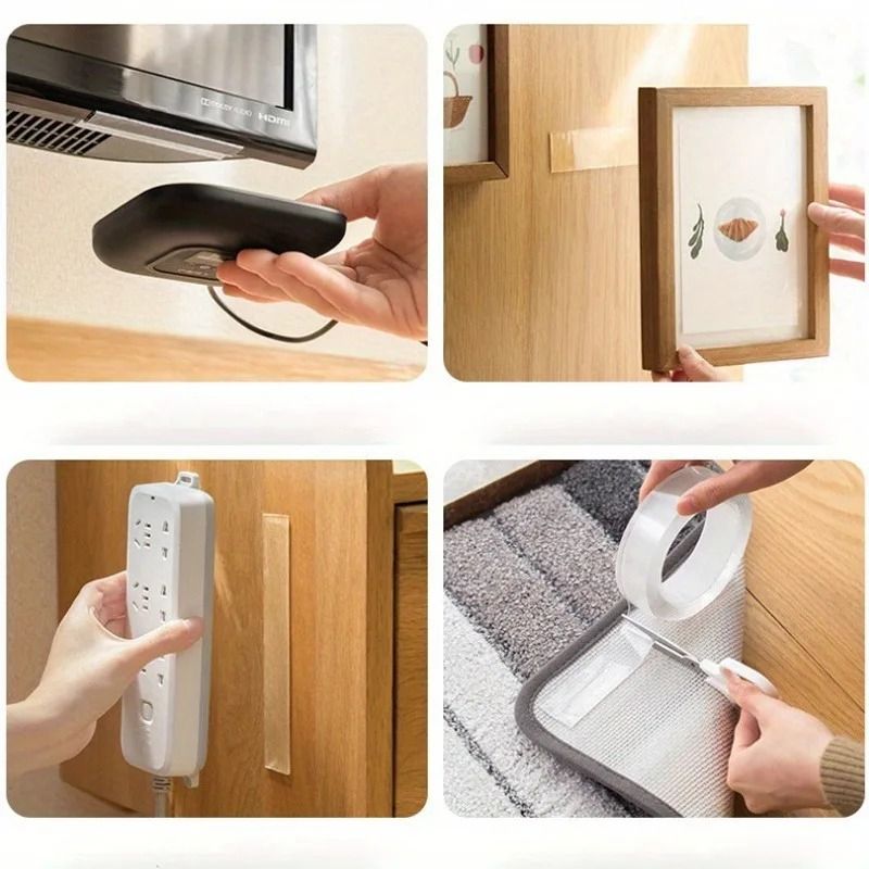 Reusable Double Sided Nano Tape Transparent Mounting Tape For Home Office And Car 7