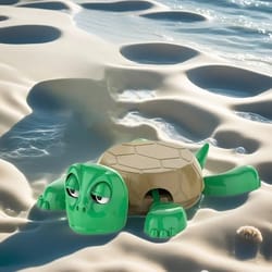 interactive spring turtle cat toy no battery desktop pet toy