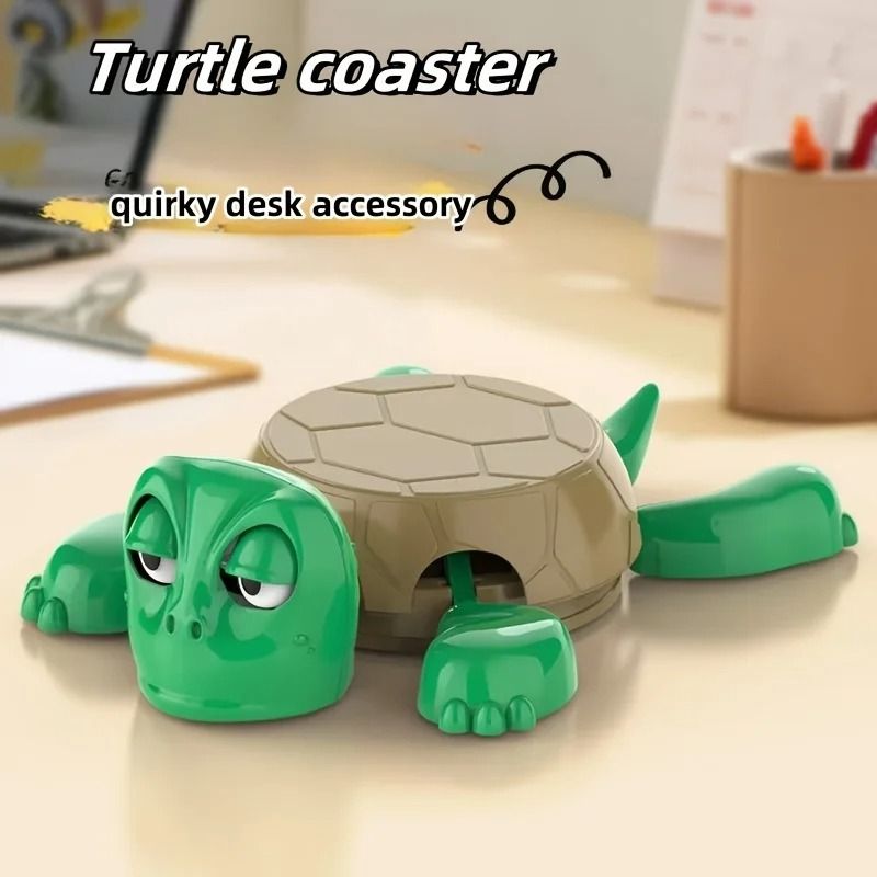 Interactive Spring Turtle Cat Toy No Battery Desktop Pet Toy 1