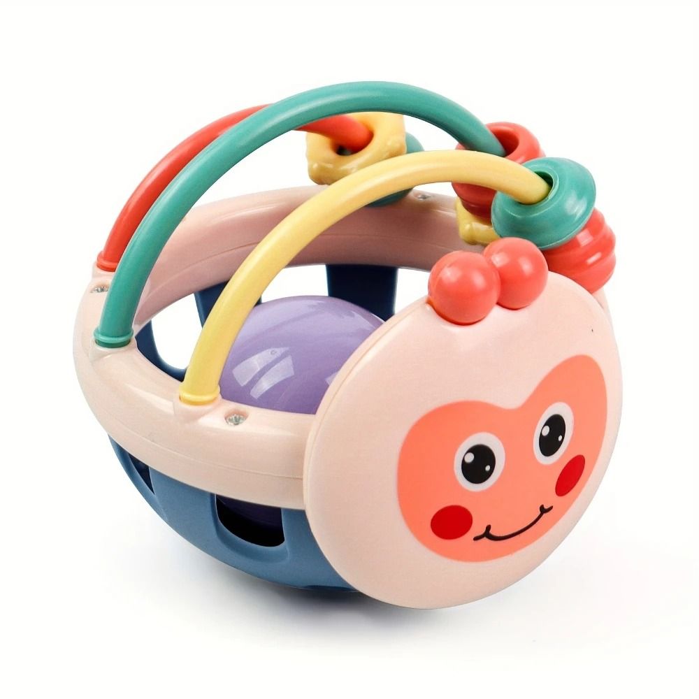 Soft Baby Teething Ball Sensory Grasping Rattle Toy For Newborns 0