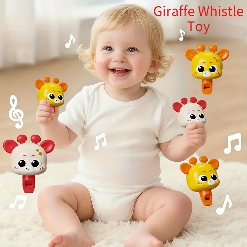 Giraffe Baby Whistle Toy Fine Motor Skills Learning Toy 5