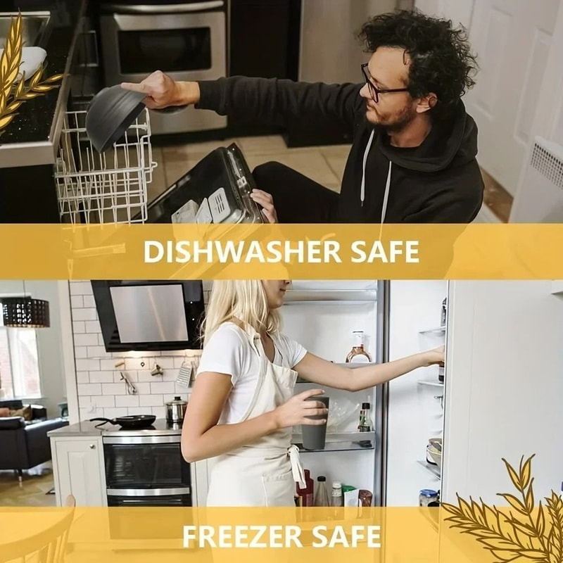 Wheat Straw Dinnerware Set 16 Piece Unbreakable Reusable Tableware 7