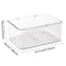 Clear Acrylic Storage Organizer Box With Clamshell Lid For Home And Office 0