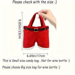 santa pants christmas candy bags festive holiday gift pouches