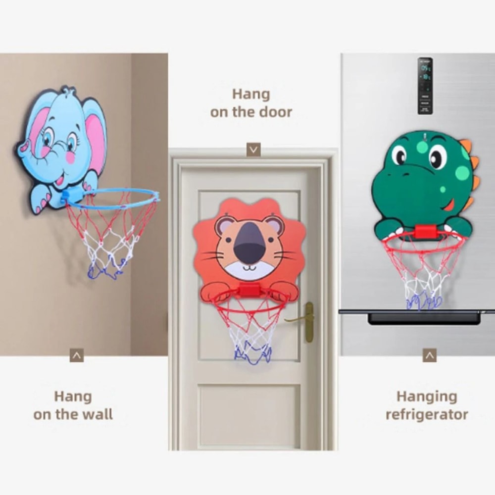Montessori Mini Basketball Hoop Indoor Outdoor Kids Sports Toy 4