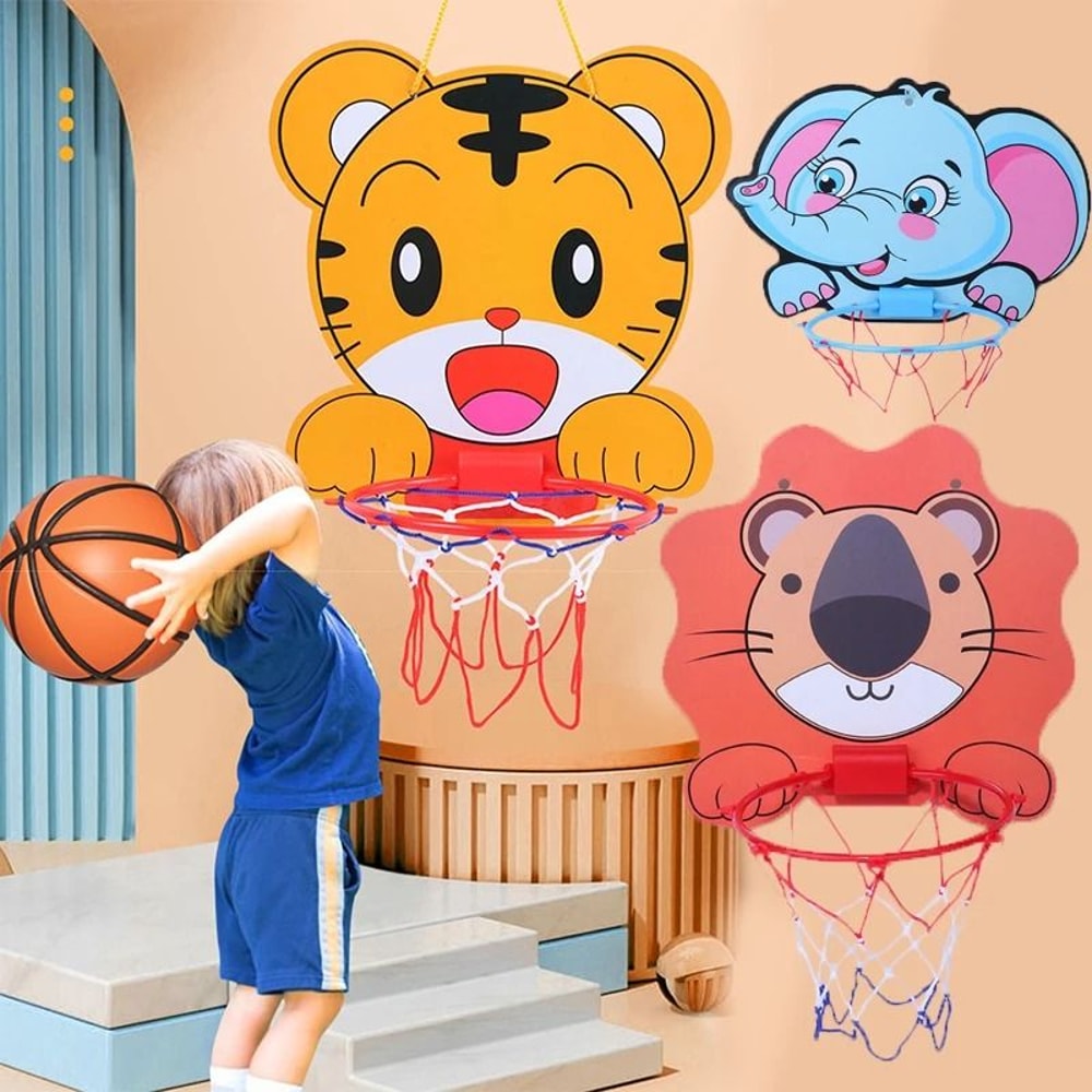 Montessori Mini Basketball Hoop Indoor Outdoor Kids Sports Toy 0
