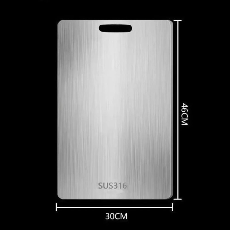 Stainless Steel Cutting Board Antibacterial Kitchen Prep Board 3