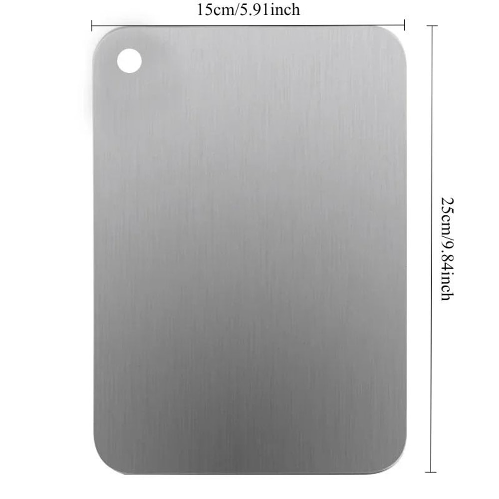 Stainless Steel Cutting Board Antibacterial Kitchen Prep Board 5