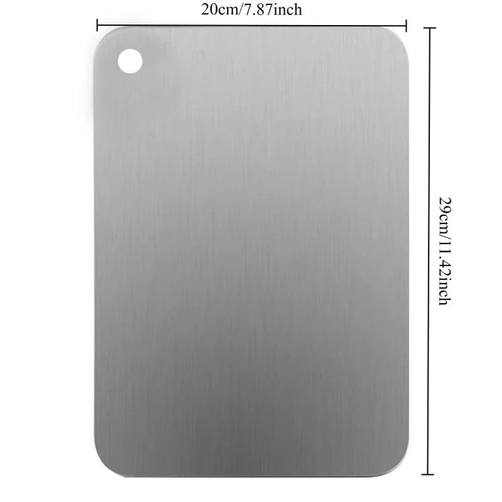 Stainless Steel Cutting Board Antibacterial Kitchen Prep Board 4