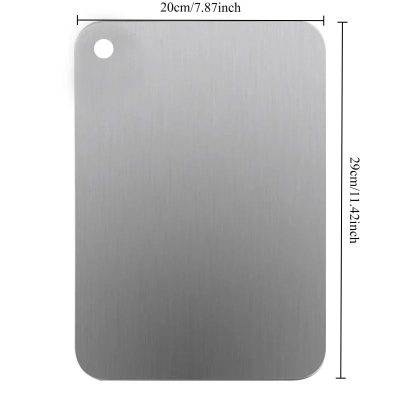 Stainless Steel Cutting Board Antibacterial Kitchen Prep Board 4