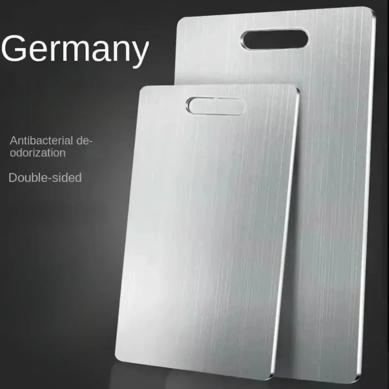 Stainless Steel Cutting Board Antibacterial Kitchen Prep Board 9