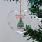 Transparent Double Sided Mini Christmas Tree Ornament Pendant 1