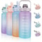 2 Liter Motivational Water Bottle Leakproof Sports Hydration Bottle 0