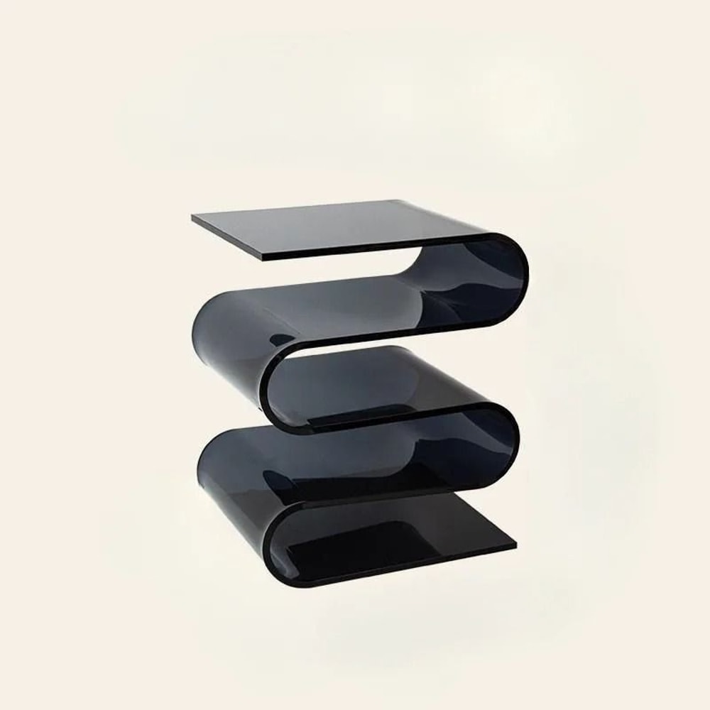 Nordic Transparent Acrylic Bookshelf Side Table Magazine Rack 3