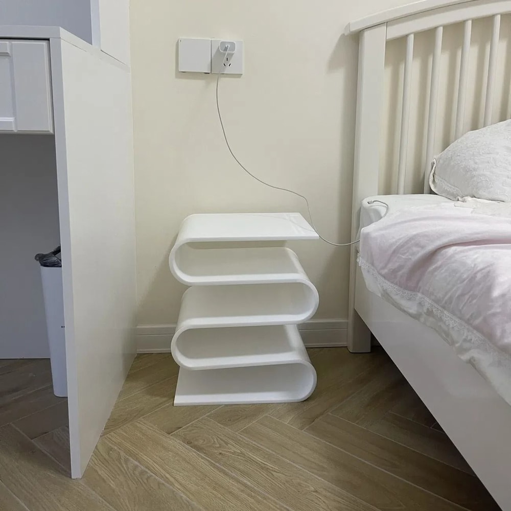 Nordic Transparent Acrylic Bookshelf Side Table Magazine Rack 8