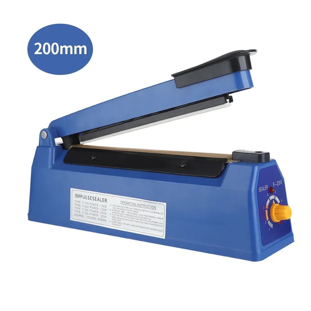 Manual Impulse Heat Sealer 8 Inch Plastic Bag Sealing Machine 0