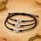 Luminous Moon Sun Star Bracelet Set Hand Woven Rope Jewelry 3