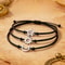 Luminous Moon Sun Star Bracelet Set Hand Woven Rope Jewelry 3