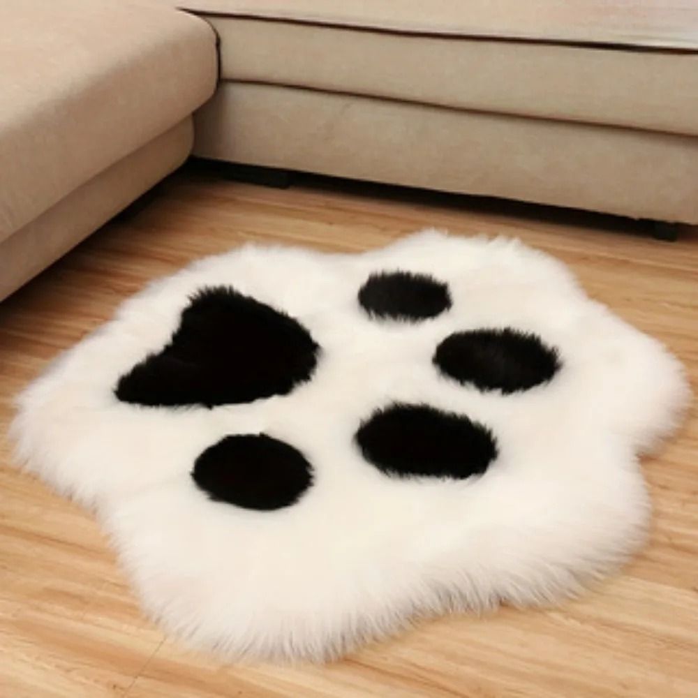 Cute Cat Paw Plush Carpet Soft Decorative Floor Mat 3