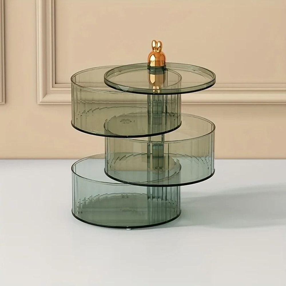 Rotatable Transparent Food Storage Box Multi Layer Sealed Snack Container 3