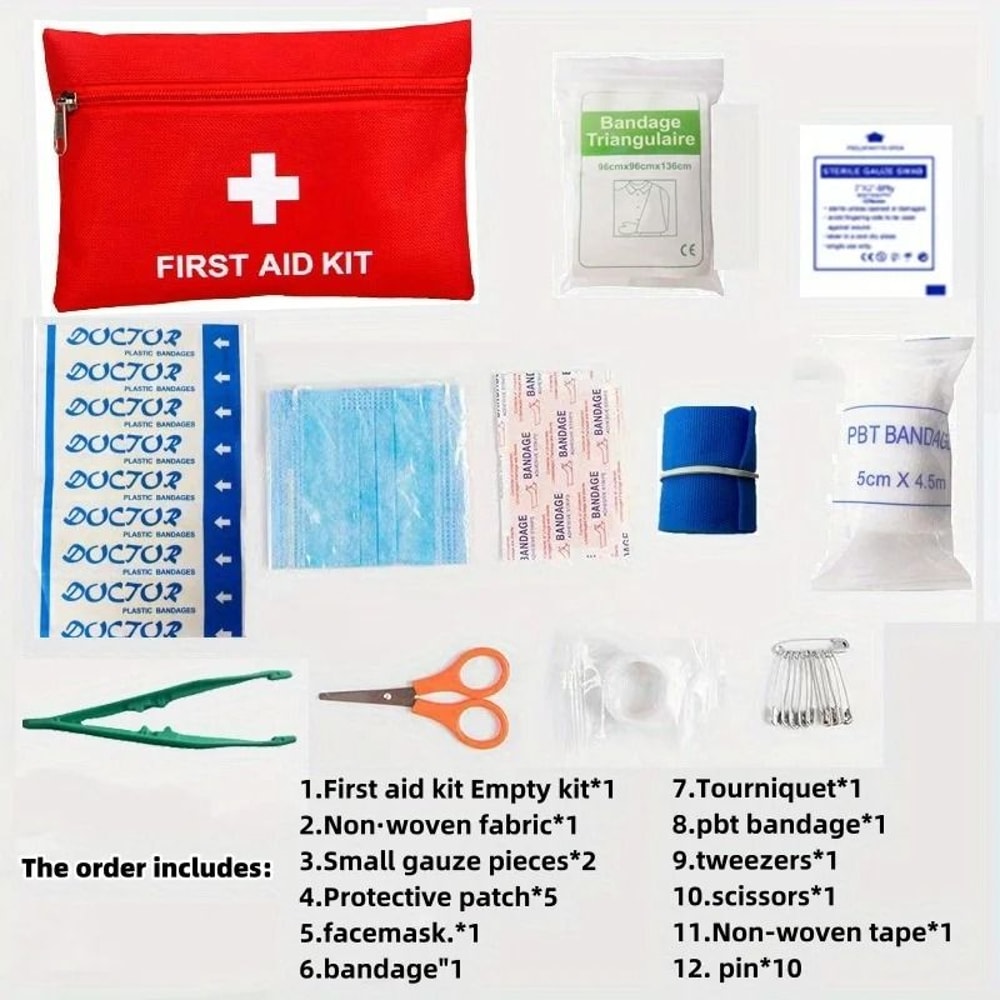 Portable First Aid Kit Emergency Medical Bag For Home And Outdoor Use 3