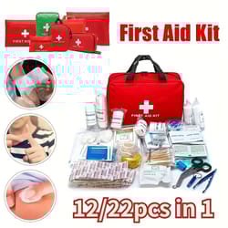 portable first aid kit emergency medical bag for home and outdoor use