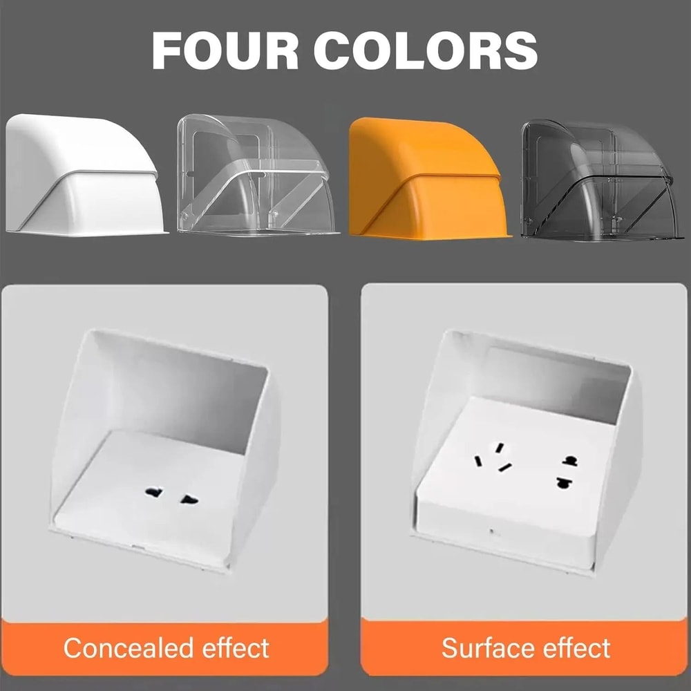 Waterproof Outdoor Socket Box Dustproof Electrical Outlet Cover 7