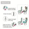 Airplane Footrest Travel Hammock Adjustable Portable Leg Support 4