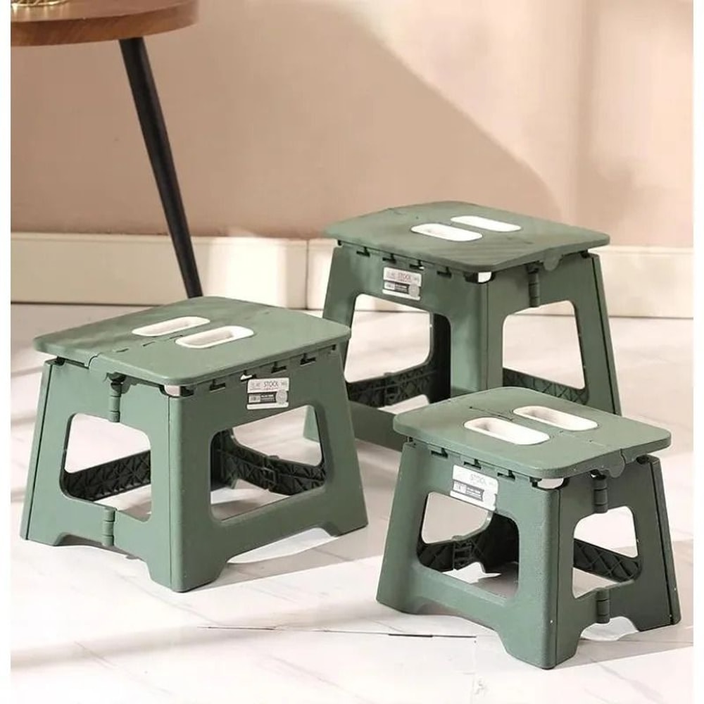 Portable Folding Saddle Stool Thickened Plastic Outdoor Adult Chair 1