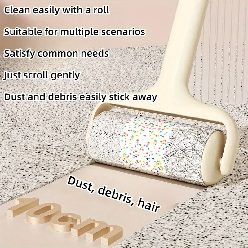 Reusable Adhesive Hair Remover Roller Pet Fur Lint Cleaner 4