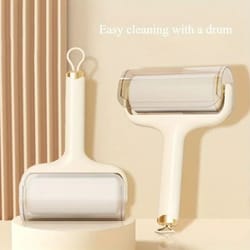 reusable adhesive hair remover roller pet fur lint cleaner