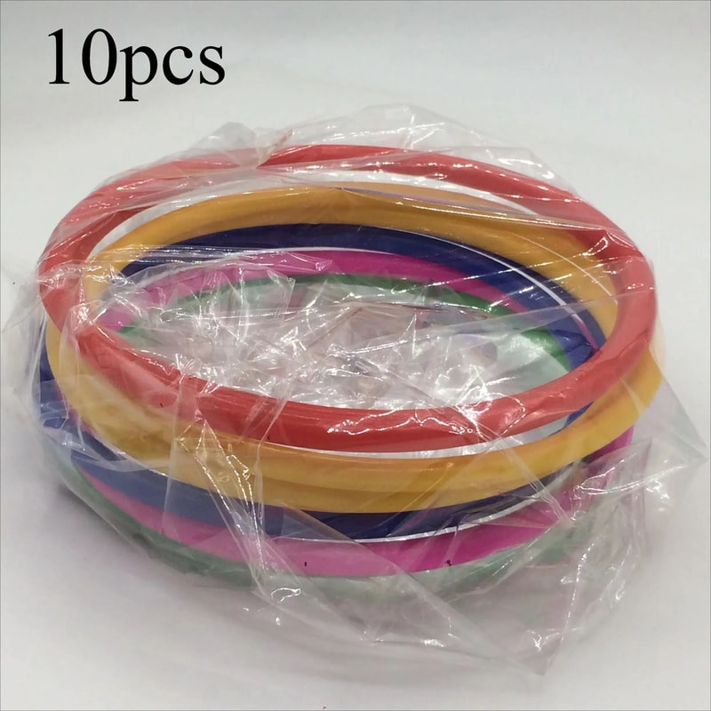 Colorful PVC Ring Toss Game Set Outdoor Family Party Fun 0