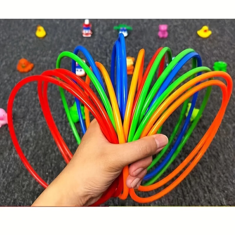 Colorful PVC Ring Toss Game Set Outdoor Family Party Fun 2