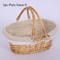 Handwoven Picnic Basket Portable Outdoor Storage Carrier 1