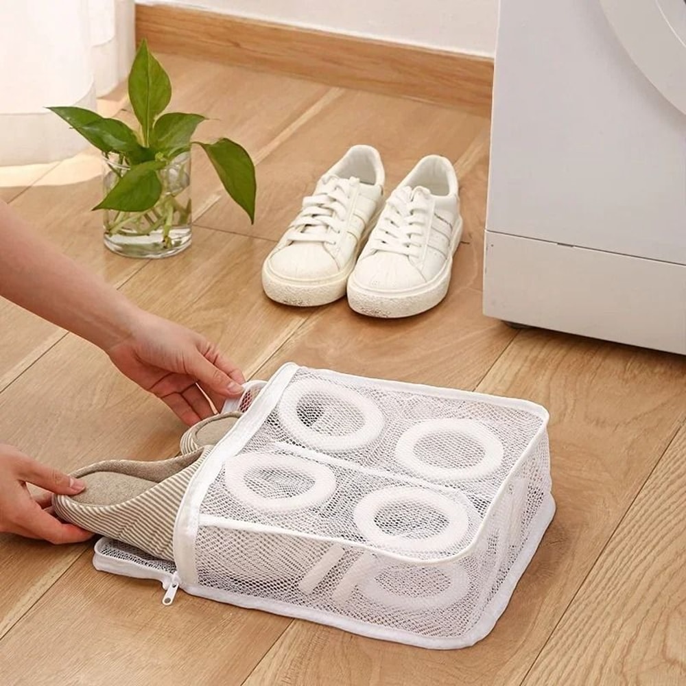 Protective Mesh Shoe Laundry Bag For Washing And Travel 8
