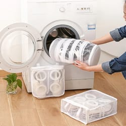 protective mesh shoe laundry bag for washing and travel