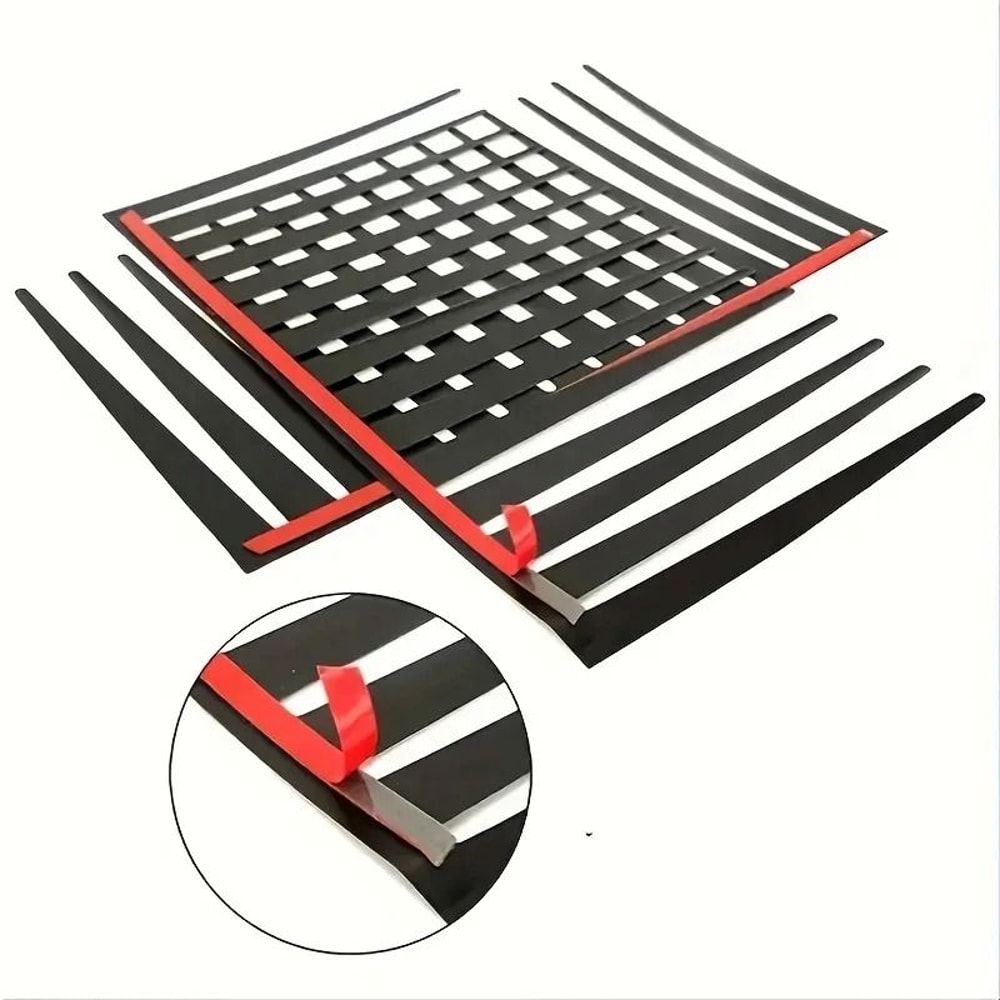 3D Car Headlight Eyelash Stickers Self Adhesive Headlight Decor 4