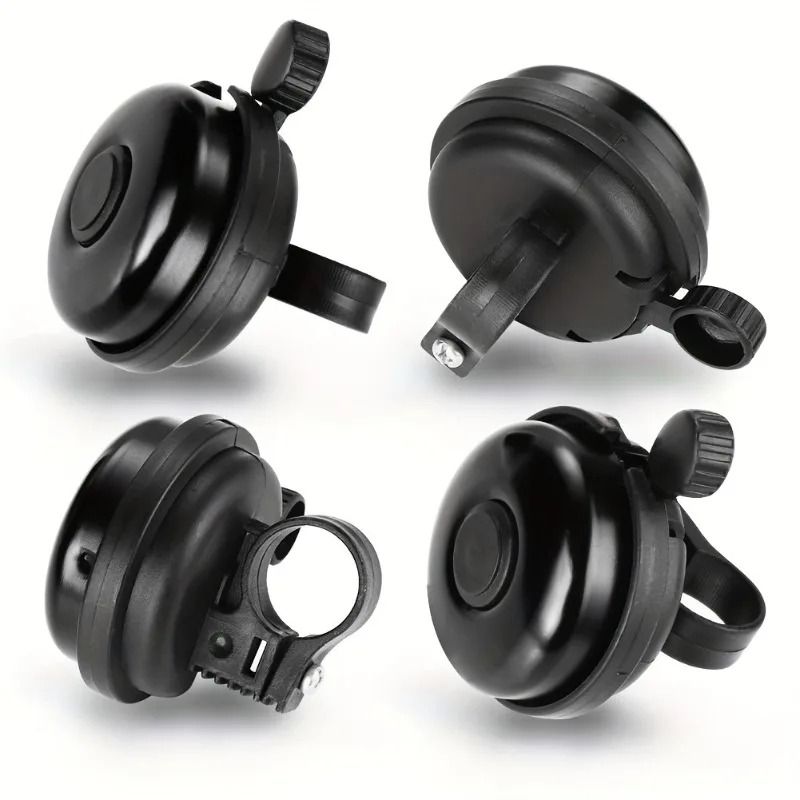 Premium Aluminum Bike Bell Classic Black With Loud Clear Ring 7