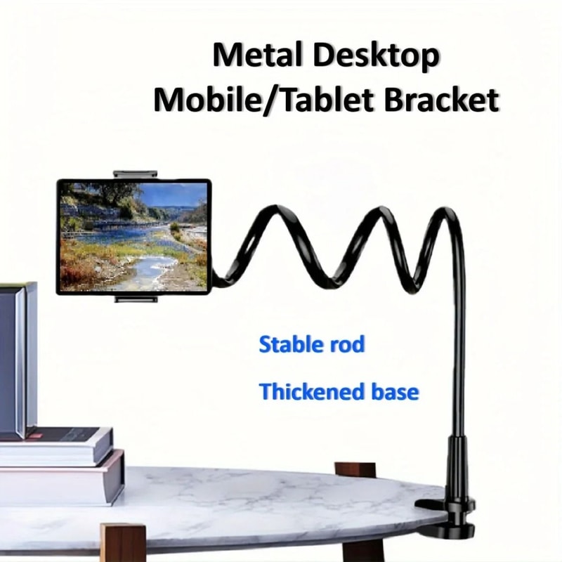 Gooseneck Tablet Mount Holder Flexible Bed Desk Stand For Phones And Tablets 6