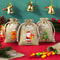 Christmas Burlap Gift Bags Set Of 12 Santa Claus Drawstring Candy Pouches 5