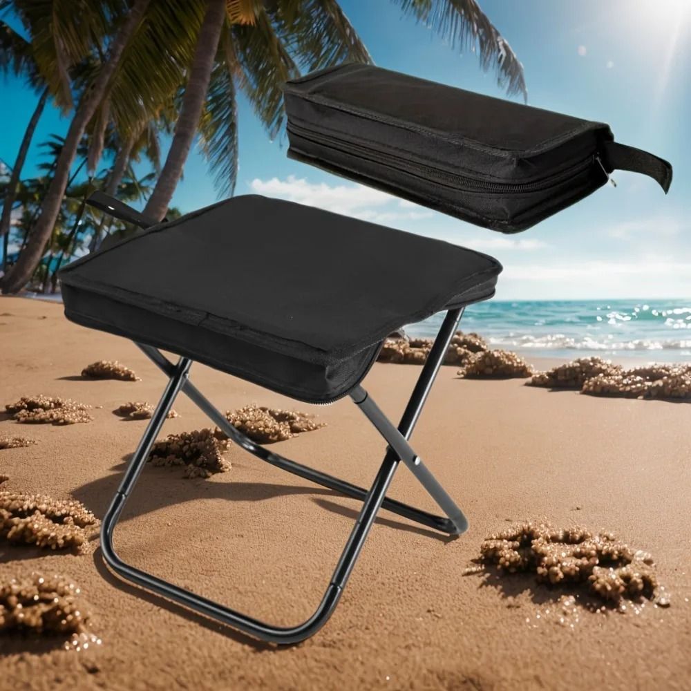 Portable Folding Camping Stool Pencil Case Chair For Fishing And Travel 7