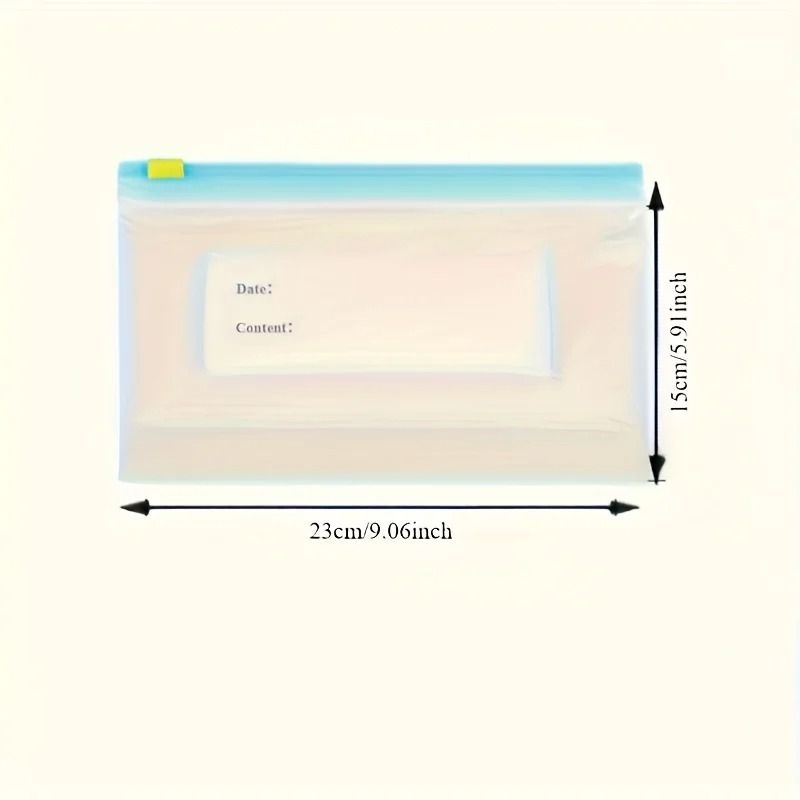 Reusable Food Storage Bags Slide Lock Seal 15 Piece Set For Meal Prep And Kitchen Storage 1