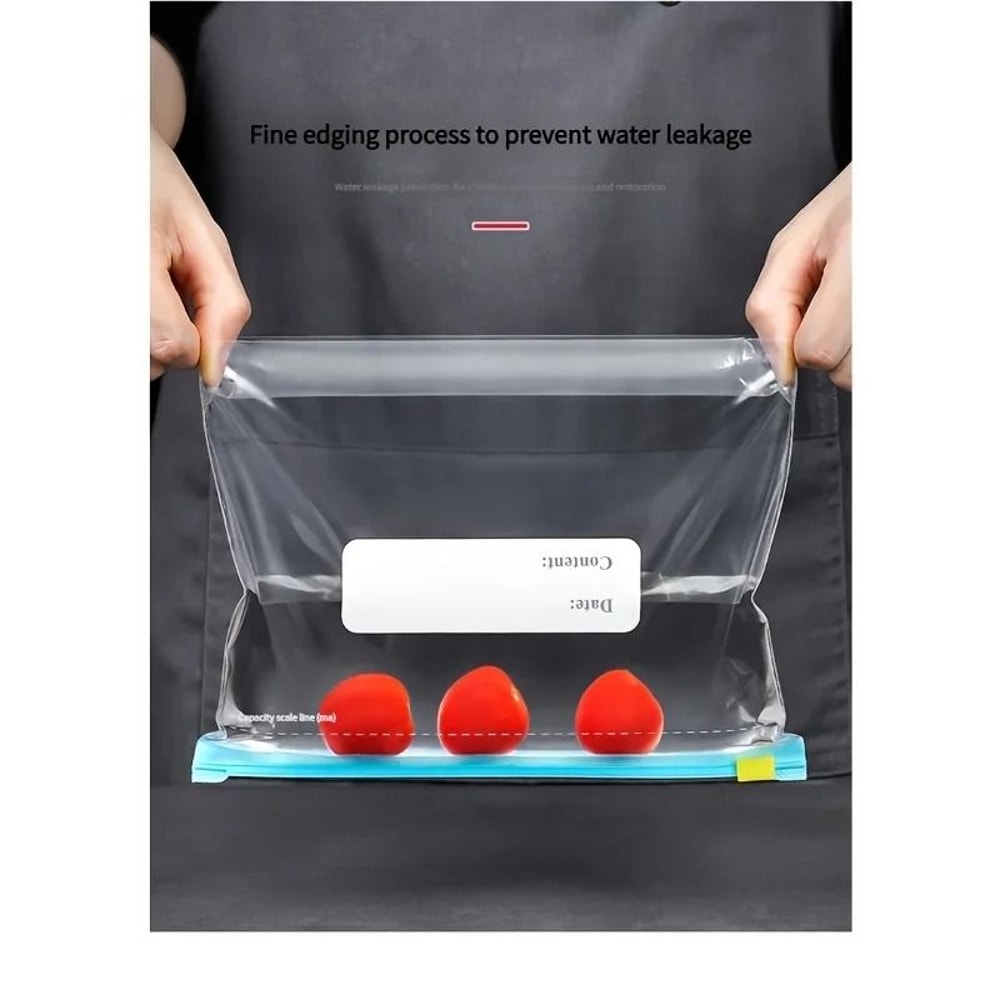 Reusable Food Storage Bags Slide Lock Seal 15 Piece Set For Meal Prep And Kitchen Storage 2