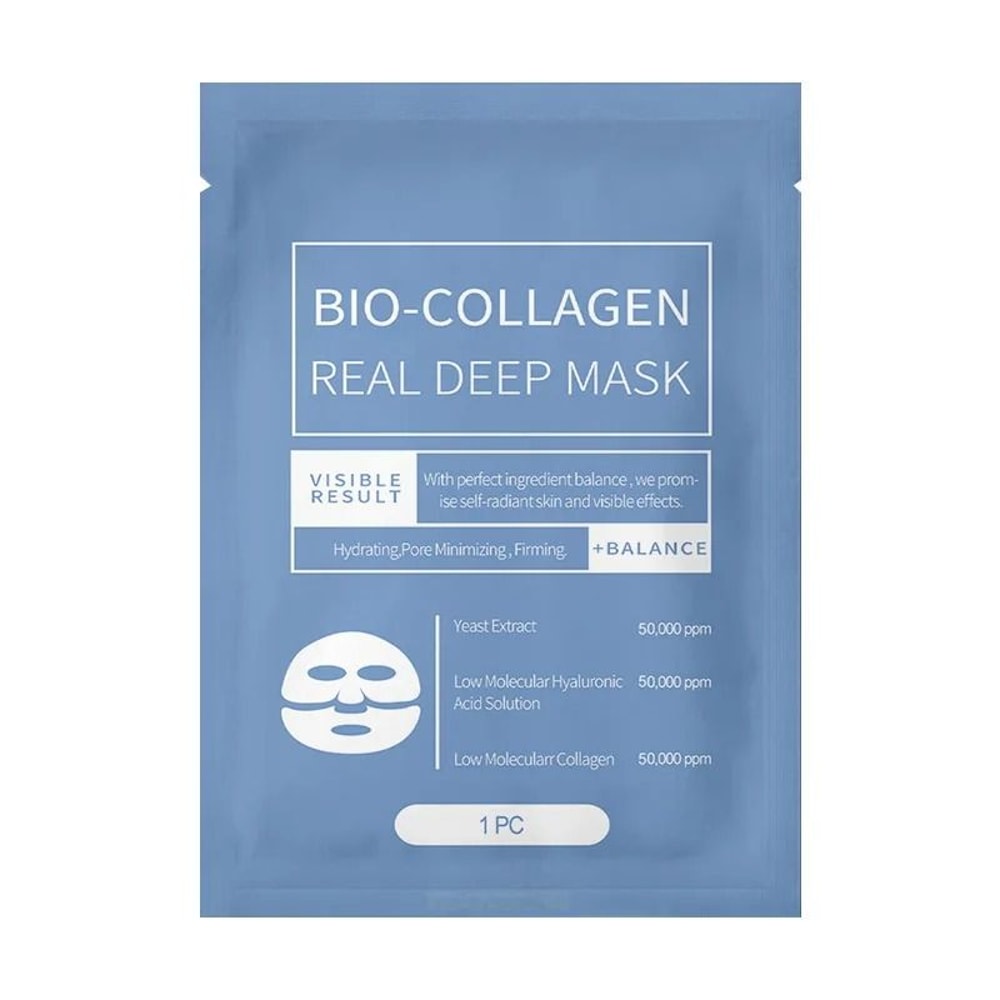 Bio Collagen Face Mask Anti Aging Firming Sheet Mask For Smooth And Bright Skin 0