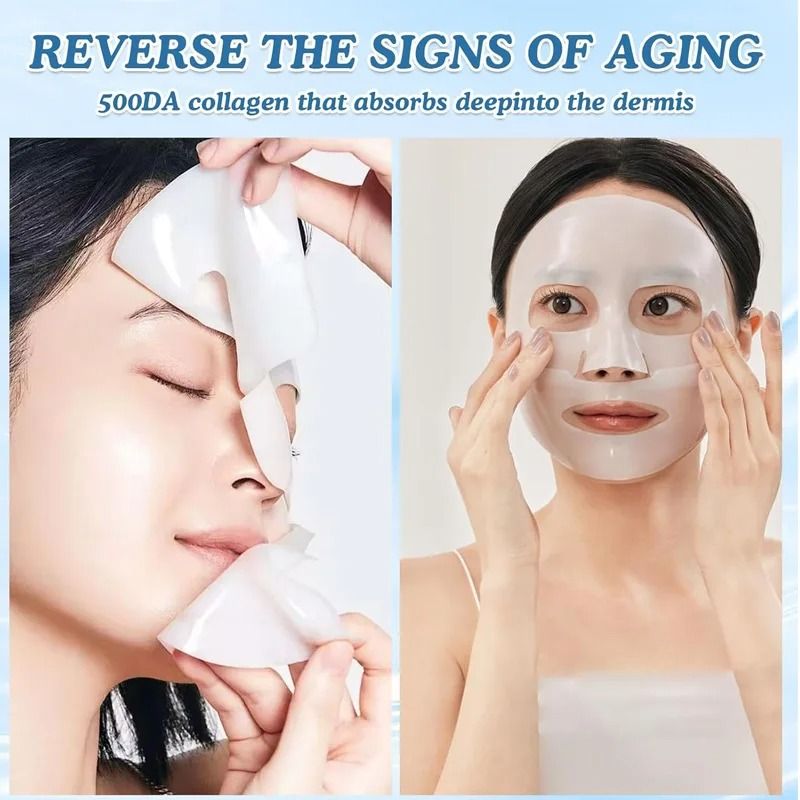 Bio Collagen Face Mask Anti Aging Firming Sheet Mask For Smooth And Bright Skin 10