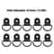 Stainless Steel D Ring Tie Down Anchors 10 Piece Set For Cargo And Vehicle Securing 1