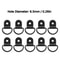 Stainless Steel D Ring Tie Down Anchors 10 Piece Set For Cargo And Vehicle Securing 1