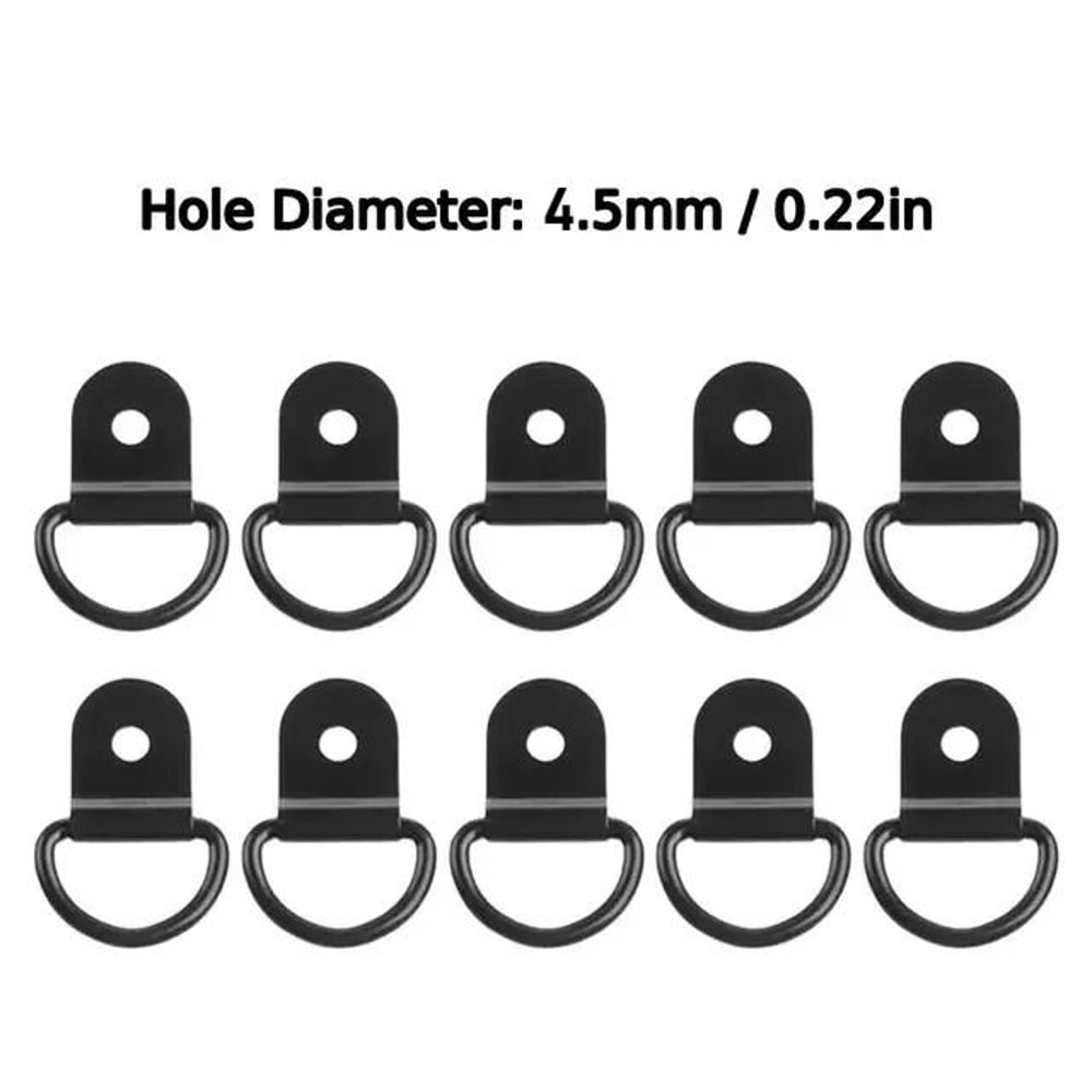 Stainless Steel D Ring Tie Down Anchors 10 Piece Set For Cargo And Vehicle Securing 2