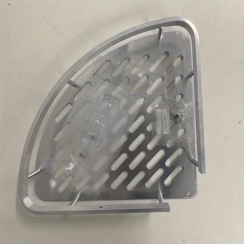 No Drill Aluminum Bathroom Shelf Corner Shower Storage Organizer 10