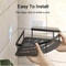 No Drill Aluminum Bathroom Shelf Corner Shower Storage Organizer 13